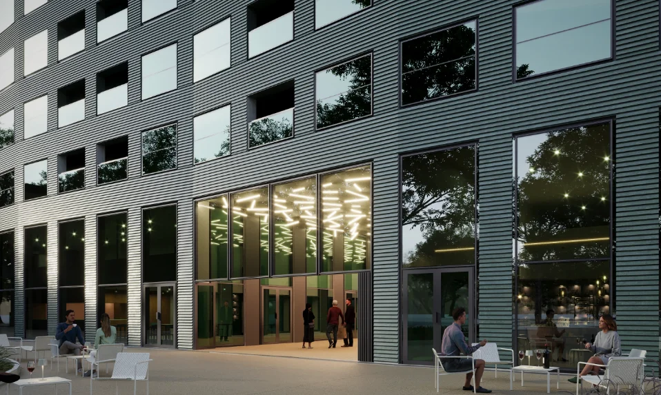 Render principal del salón — Koala Puerto Madero