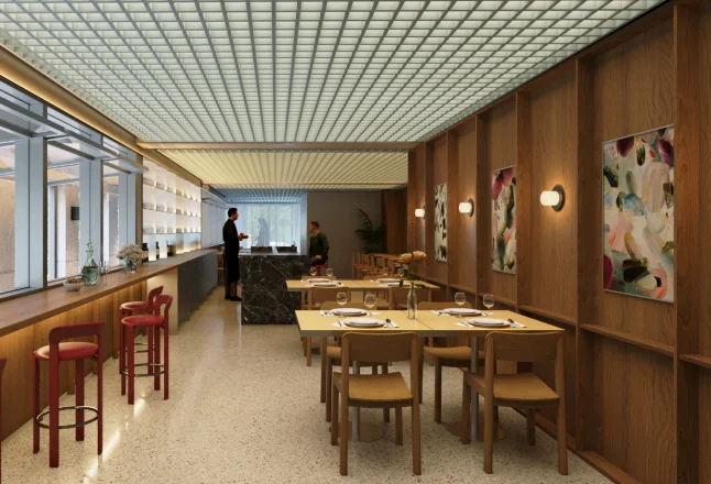 Render · Salón privado